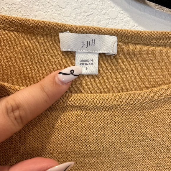J. Jill Women's Camel Long Sleeve Top - Picture 4 of 6